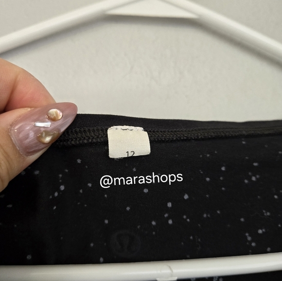 Lululemon Back In Action Long Sleeve V Splatter Dye Black - Picture 7 of 7